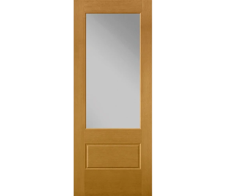 Normal 3 Quaters Light Fiberglass Entry Door