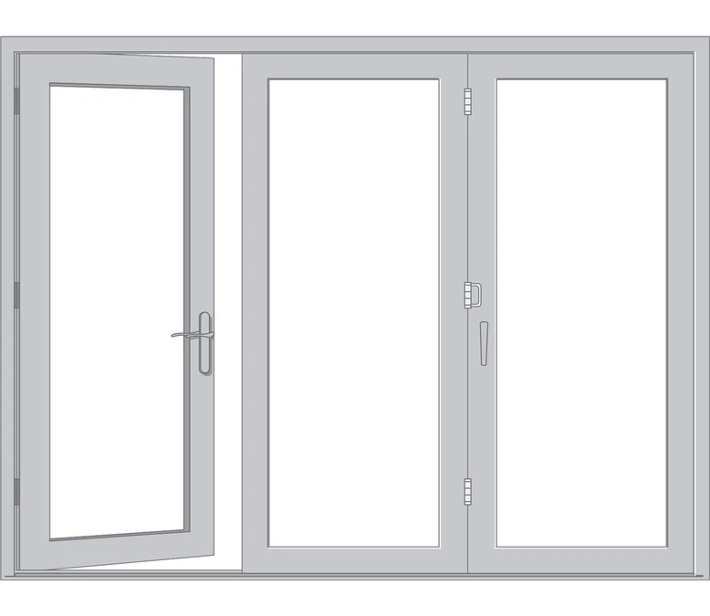 Normal Pella Architect Reserve Series Contemporary Bifold Patio Door