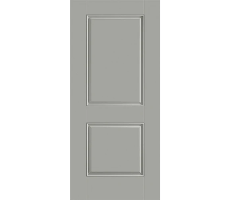 Normal Two Panel Square Fiberglass Entry Door